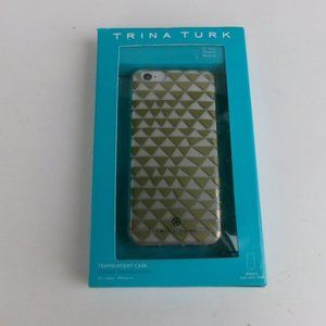 New - Trina Turk iPhone 6 Gold Translucent Case